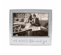 MARIPOSA He Asked. She Said Yes Frame, Argento, 10,2 x 15,2 cm