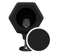 Marisflo Sfera isolante professionale per microfono con filtro antipop a 2 strati, schiuma ad alta densità, ottima cancellazione del rumore