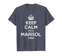 Marisol Keep Calm - Idea Regalo Divertente per Compleanno Maglietta, Uomo, Pervinca, XL