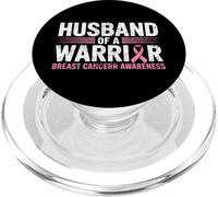 Marito di un sostenitore della consapevolezza del cancro al seno guerriero PopSockets PopGrip per MagSafe