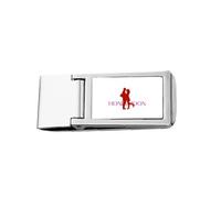 Marito Moglie Ttogether Spend Time Together Slim Money Clip in Acciaio Titolare Pocket Wallet