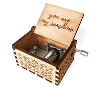 Marito Music Box Wooden sind My Sunshine Mini desktop musicale meccanico -Decorazione fidanzata moglie compleanno matrimonio anniversario B