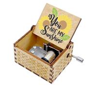 Marito Music Box Wooden sind My Sunshine Mini desktop musicale meccanico -Decorazione fidanzata moglie compleanno matrimonio anniversario K