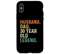 Marito papà 30 anno vecchio leggenda 30 ° compleanno retrò vintage Custodia per iPhone X/XS