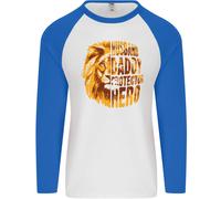 Marito Papà Protezione Eroe Festa Del Papà Uomo L/S Baseball T-Shirt