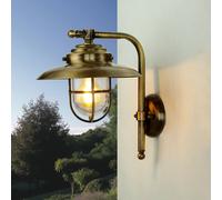 Marittima Wandleuchte Robusta Ottone Vetro Antiruggine IP43 Esterni Casa Cortile