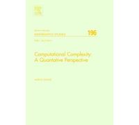 Marius Zimand Computational Complexity: A Quantitative Perspe (Copertina rigida)