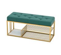 MARIYCH Panca scarpiera in velluto, panca portaoggetti per organizer per scarpe a 3 livelli per ingresso corridoio soggiorno fine letto