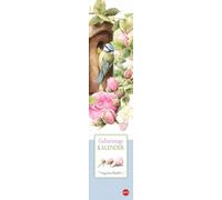 Marjolein Bastin: Geburtstagskalender Langplaner: Wunderschöner Streifenkalender 2025 mit den Naturbildern und Zeichnungen schöner Gärten der niederländischen Zeichnerin Marjolein Bastin