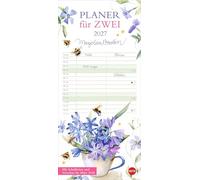 Marjolein Bastin: Planer für zwei 2027: Schöne Naturbilder: der praktische Partnerkalender 2027, illustriert von der bekannten holländischen Künstlerin. Kalender im Format 16 x 34,7 cm