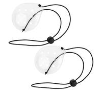 Marjoramy 2 Pezzi Maschera Oculare Trasparente, Benda Oculare Trasparente, Protezione per Gli Occhi Porosa in Plastica, Maschera Oculare Porosa in Plastica, Maschere per Occhi Trasparenti e Ventilate