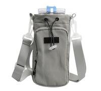 Marjoramy Borsa Porta Bottiglia d'Acqua per Stanley Cup da 40oz, Borsa per L'acqua con Scomparto per Cellulare, Moschettone E Tracolla Regolabile per Escursioni Viaggi Campeggio (Grigio)