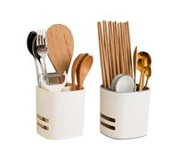 Marjoramy Scolapiatti a Parete per Stoviglie,Contenitore per Stoviglie con Vaschetta raccogli Gocce,Cucchiaio,Forchetta,Bacchette,Utensili da Cucina, Contenitore