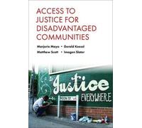 Marjorie Mayo Access to Justice for Disadvantaged Communities (Copertina rigida)