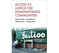 Marjorie Mayo Access to Justice for Disadvantaged Communities (Tascabile)