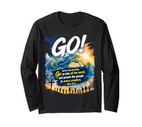 Mark 16:15 Go Into all The World And Preach The Gospel Maglia a Manica
