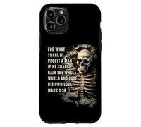 Mark 8:36 What Shall if Profit - Eternity Verse Warning Custodia per iPhone 11 Pro