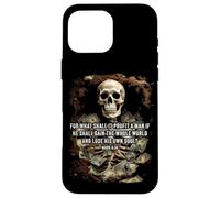 Mark 8:36 What Shall if Profit - Eternity Verse Warning Custodia per iPhone 16 Pro Max
