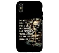 Mark 8:36 What Shall if Profit - Eternity Verse Warning Custodia per iPhone X/XS