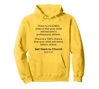 Mark 9:42 - Get Your Children Back Into Church Exhortation Felpa con Cappuccio