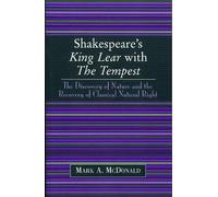 Mark A. McDonald Shakespeare's King Lear with The Tempest (Tascabile)