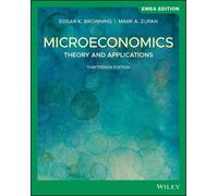 Mark A. Zupan Edgar K. Browning Microeconomics (Tascabile)