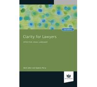 Mark Adler Daphne Perry Clarity for Lawyers (Tascabile)