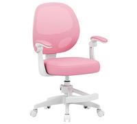 MARK ADLER Junior 3.1 Sedia da scrivania ergonomica per bambini e ragazzi - con poggiapiedi - Regolabile in altezza - Per una seduta sana - Crescita 90 - 170 cm - Braccioli pieghevoli 0 - 90 ° - Rosa