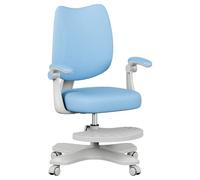 MARK ADLER Junior 4.6 Sedia ergonomica per bambini da scrivania girevole - altezza regolabile - schienale regolabile - rotazione a 360° - braccioli pieghevoli - ruote di gravità - poggiapiedi - Blu