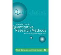 Mark Balnaves Peter Introduction to Quantitative Research M (Copertina rigida)