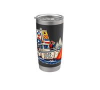 MARK BOAT READY Vela Regata Boa Bicchiere termico in acciaio inox doppia parete