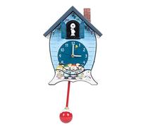 Mark Feldstein & Associates Peanuts Gang Snoopy Linus Lucy ICY - Orologio a cucù natalizio, 43 x 22 cm, colore: Blu