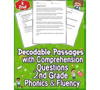 Mark K Tripp Decodable Passages Questions k - 2nd Grade with Compreh (Tascabile)