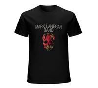 Mark Lanegan Band Blues Funeral Men's T-Shirt Black Graphic Unisex Tee Shirt M