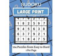 Mark Laporte Large Print Sudoku Puzzle Book Easy to Hard (Tascabile)