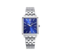 Mark Maddox MM0142-35 - Orologio da donna analogico a due aghi, cassa e bracciale in acciaio, quadrante blu con numeri romani, vetro minerale, impermeabile