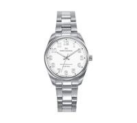 Mark Maddox MM1032-05 - Orologio da donna analogico a tre aghi 32 mm, cassa e bracciale in acciaio, quadrante bianco con numeri arabi, WR 50 m