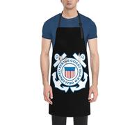 Mark of The U.S. Coast Guard Grembiule Regolabile Grembiuli Cucina Multiuso Grembiule Cucina per Barman Pulire Lavoro 70X84cm