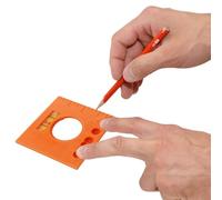 Mark Offset Ruler Marks - Righello multifunzionale per linee parallele, chiodi vite,Strumento di marcatura offset per marcatura di taglio preciso con strumenti di posizionamento del foro del