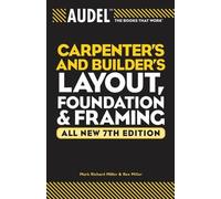 Mark Richard Mill Audel Carpenter's and Builder's Layout, Foundation (Tascabile)