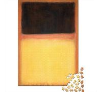 Mark Rothko Puzzle 1000 Pezzi Difficoltà Medio-Alt, Rompicapo opere d'arte famose nel mondo Adulti, museo Idea Regalo Perfetto, Impegnativi Puzzles dipinto Bellissimi Con Colori Brillant