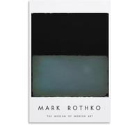 Mark Rothko Wall Art Mark Rothko 《Nero E Verde》Poster Pittura Su Tela Astratta Stampe Moderne per Home Office Picture Decor 40x65cmx1 UnFramed