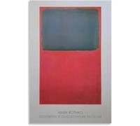 Mark Rothko Wall Art Mark Rothko 《Viola Arancione Su Marrone》Poster Pittura Su Tela Astratta Stampe Moderne per Home Picture Decor 40x65cm Senza Cornice