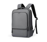 MARK RYDEN - 18L PU Zaino da uomo, Impermeabile Zaino per Computer da 15.6 Pollici Notebook, con porta di ricarica USB-C (Grigio)