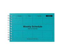 MARK`S Agenda settimanale Turquoise non datata A6, 58 settimane con panoramica mensile, calendario tascabile compatto con rilegatura ad anelli per ufficio, studio, uso quotidiano