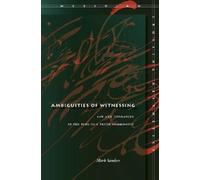 Mark Sanders Ambiguities of Witnessing (Copertina rigida)