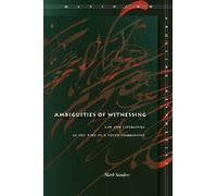 Mark Sanders Ambiguities of Witnessing (Copertina rigida)