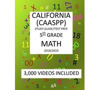 Mark Shannon 5th Grade CALIFORNIA CAASPP 2019 MATH, Test Prep (Tascabile)