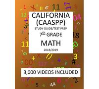 Mark Shannon 7th Grade CALIFORNIA CAASPP, MATH, Test Prep (Tascabile)