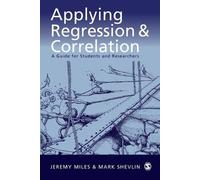 Mark Shevlin Jeremy Miles Applying Regression and Correlation (Tascabile)